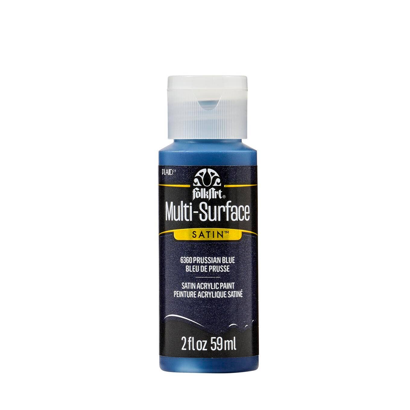 FolkArt ® Multi-Surface Satin Acrylic Paint - 2 oz: Prussian Blue