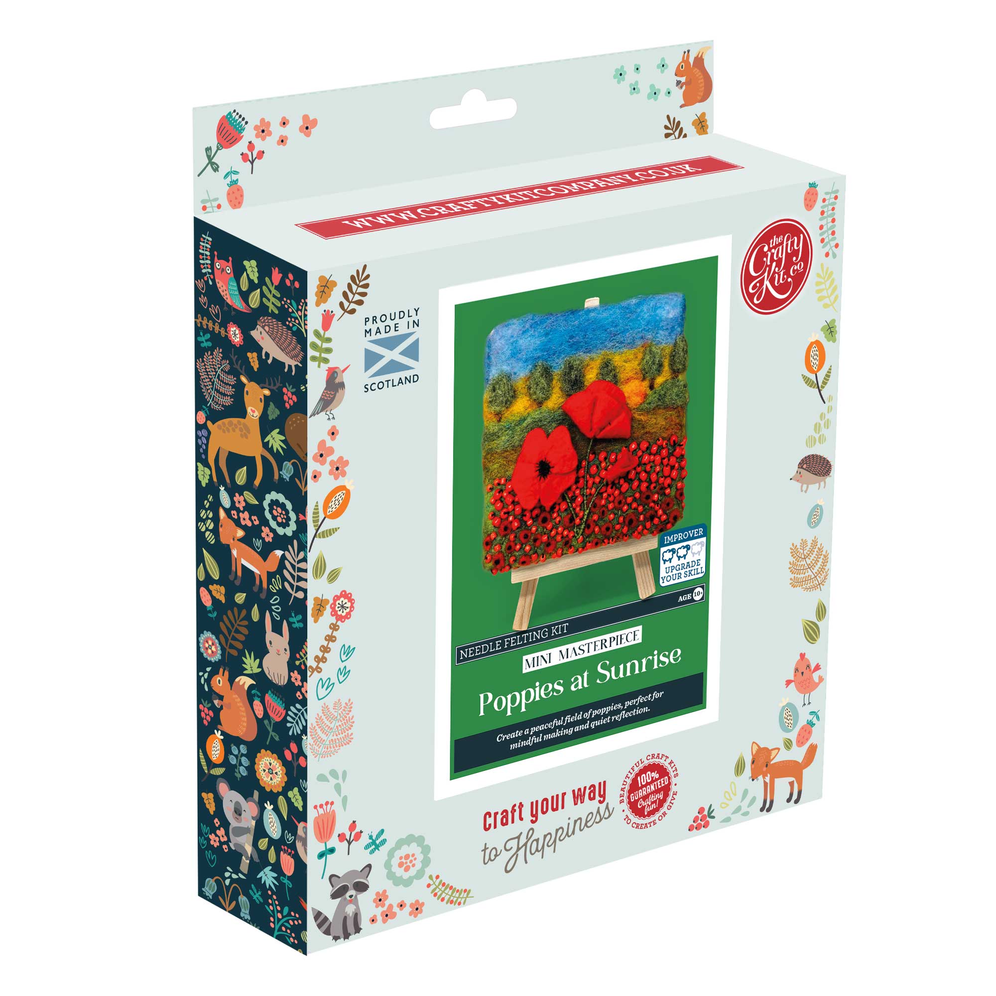 Mini Masterpiece: Poppies at Sunrise Needle Felt Kit
