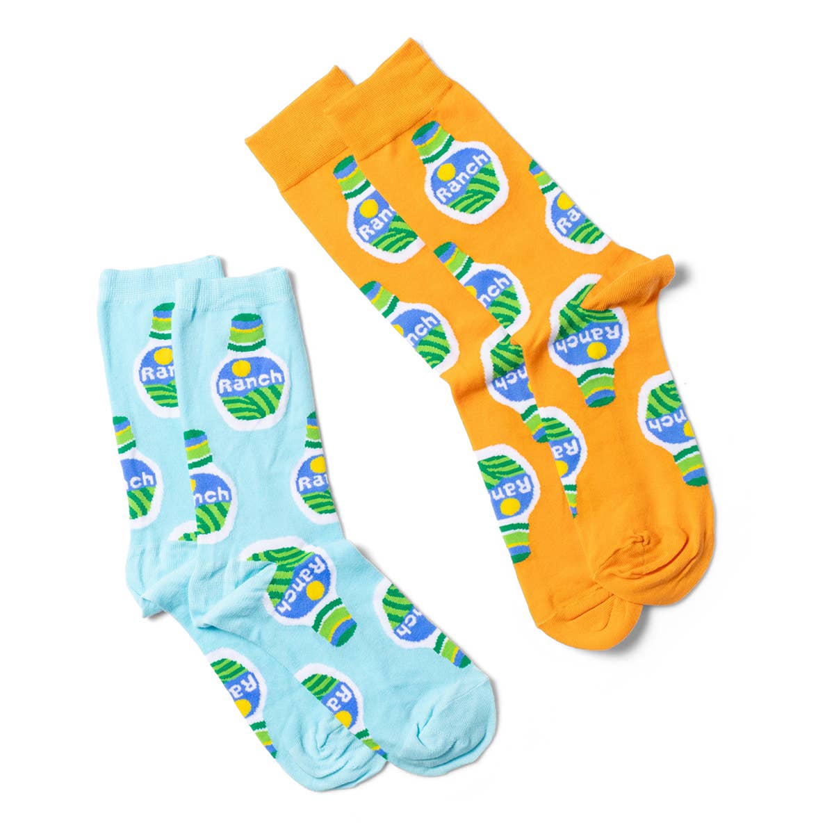 Ranch Crew Socks | Ranch Dressing Foodie Gift | Small