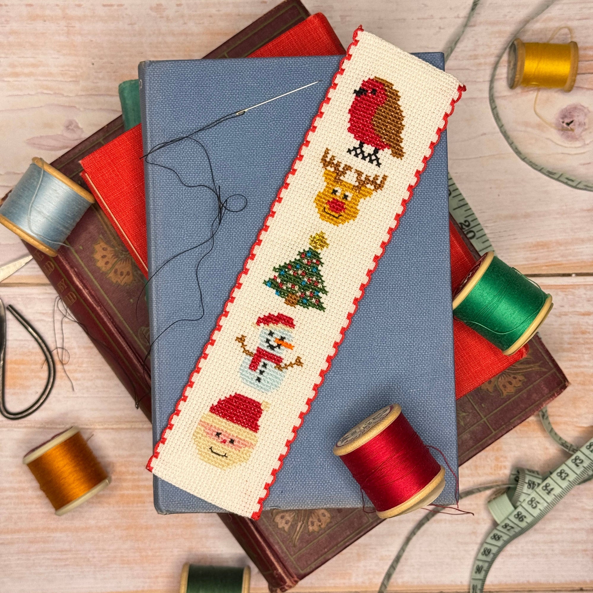 Festive Friends Cross Stitch Bookmark Kit