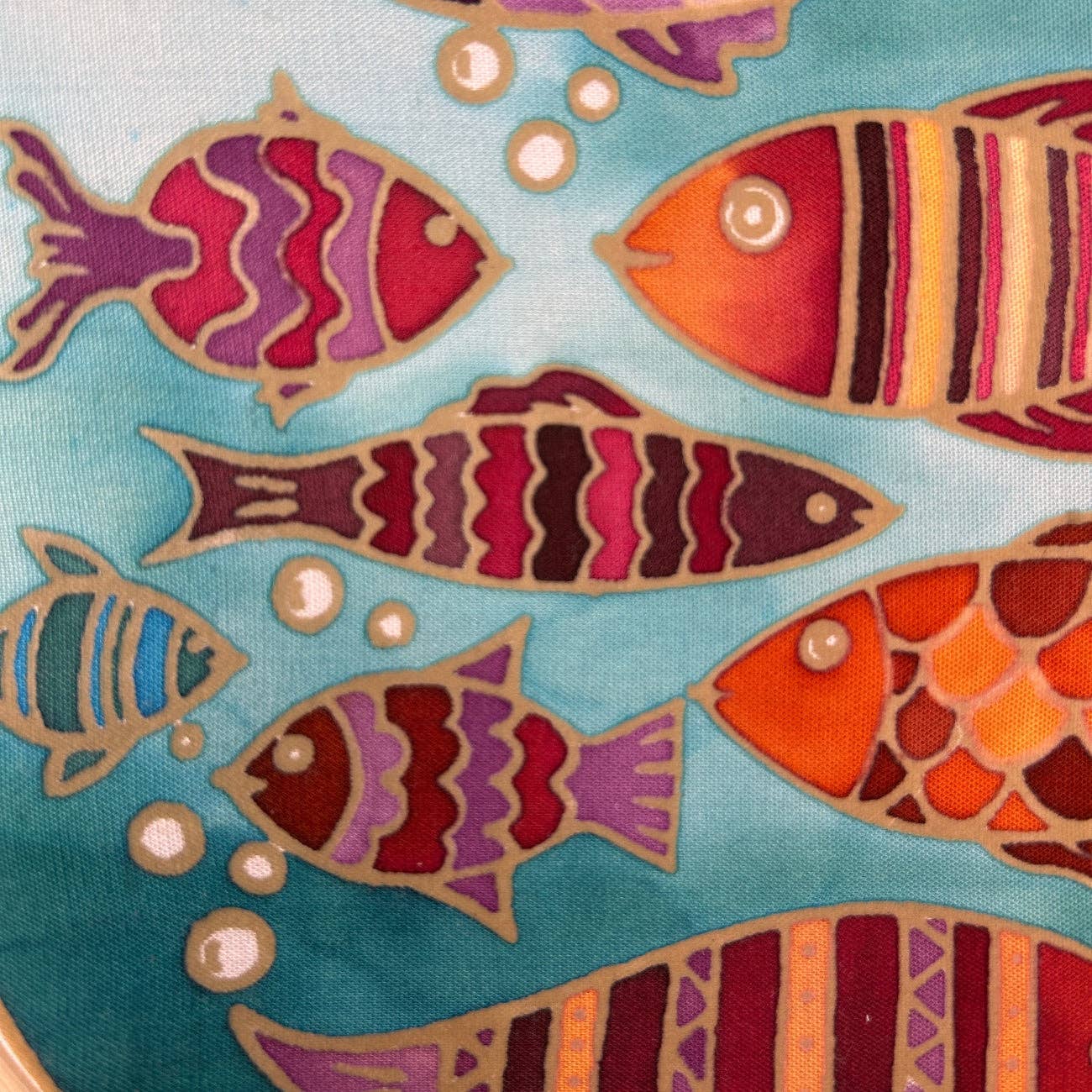Fishes of the Sea | Batik Craft Kit | Hand-Waxed DIY Art Kit UK: Batik Diy Kit