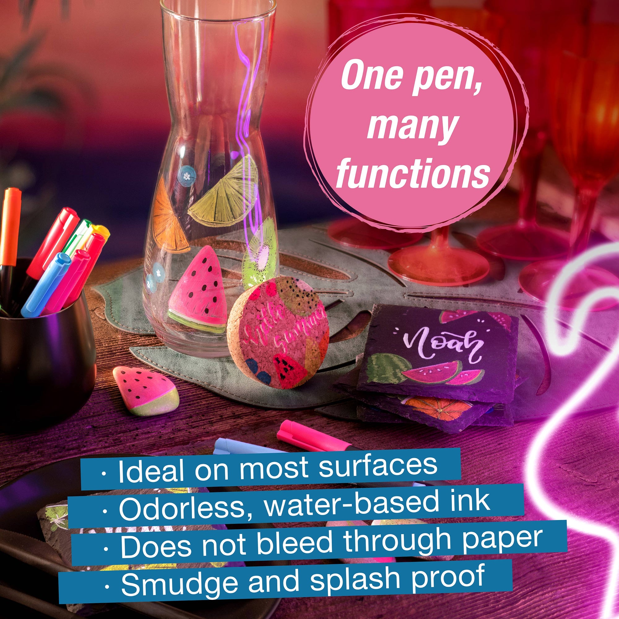 Multi-Surface Creative Markers Neon Set of 6