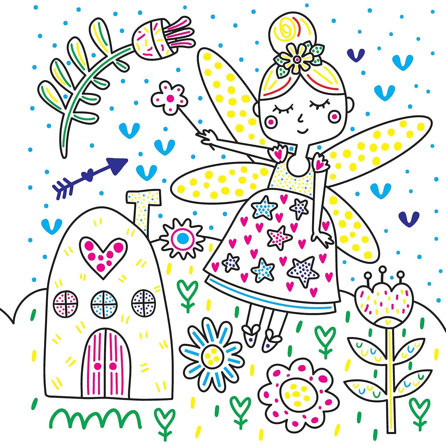 Easy and Fun Paint Magic with Water: Fairies and Friends