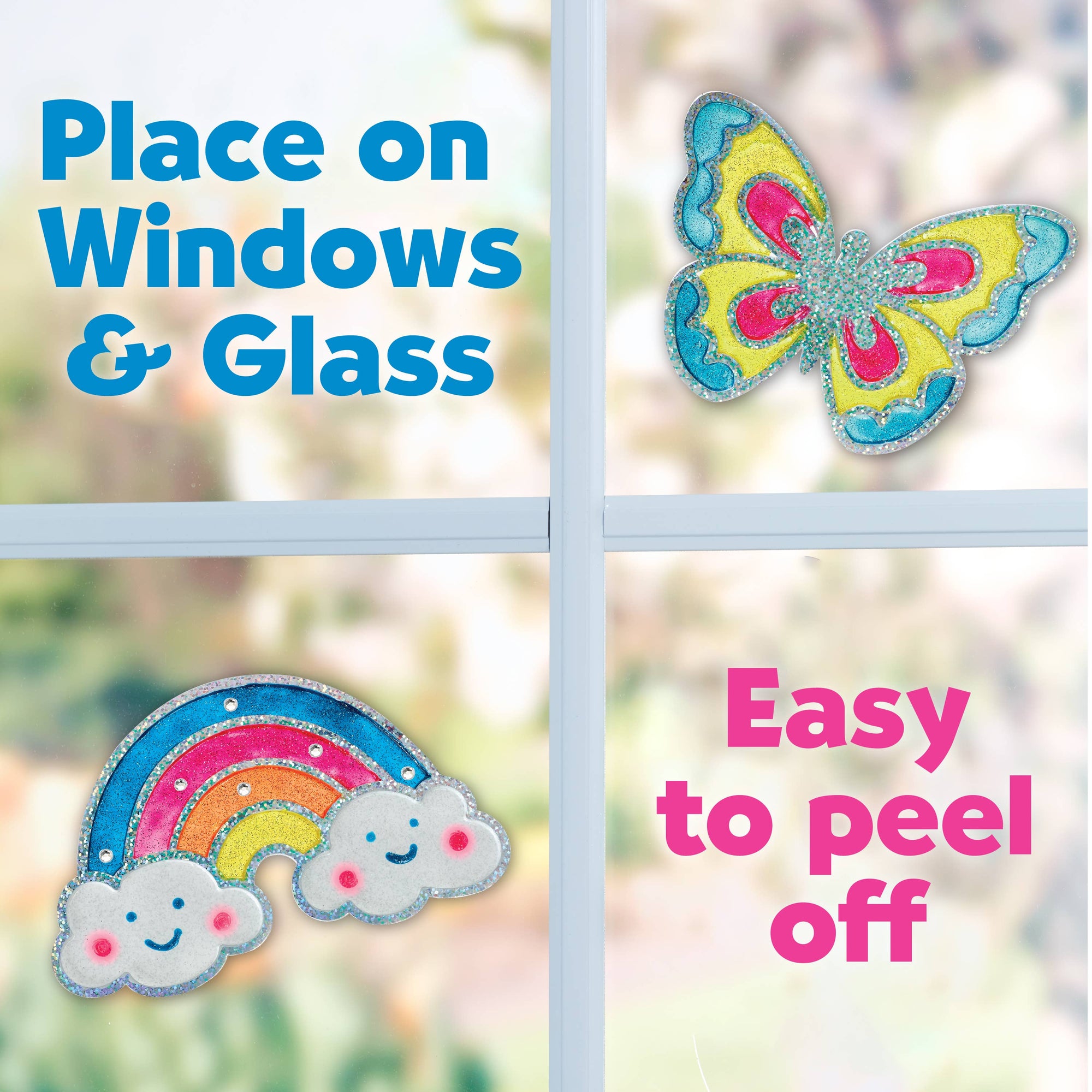 Easy Sparkle Window Art Mini Kit Craft Kit for Kids