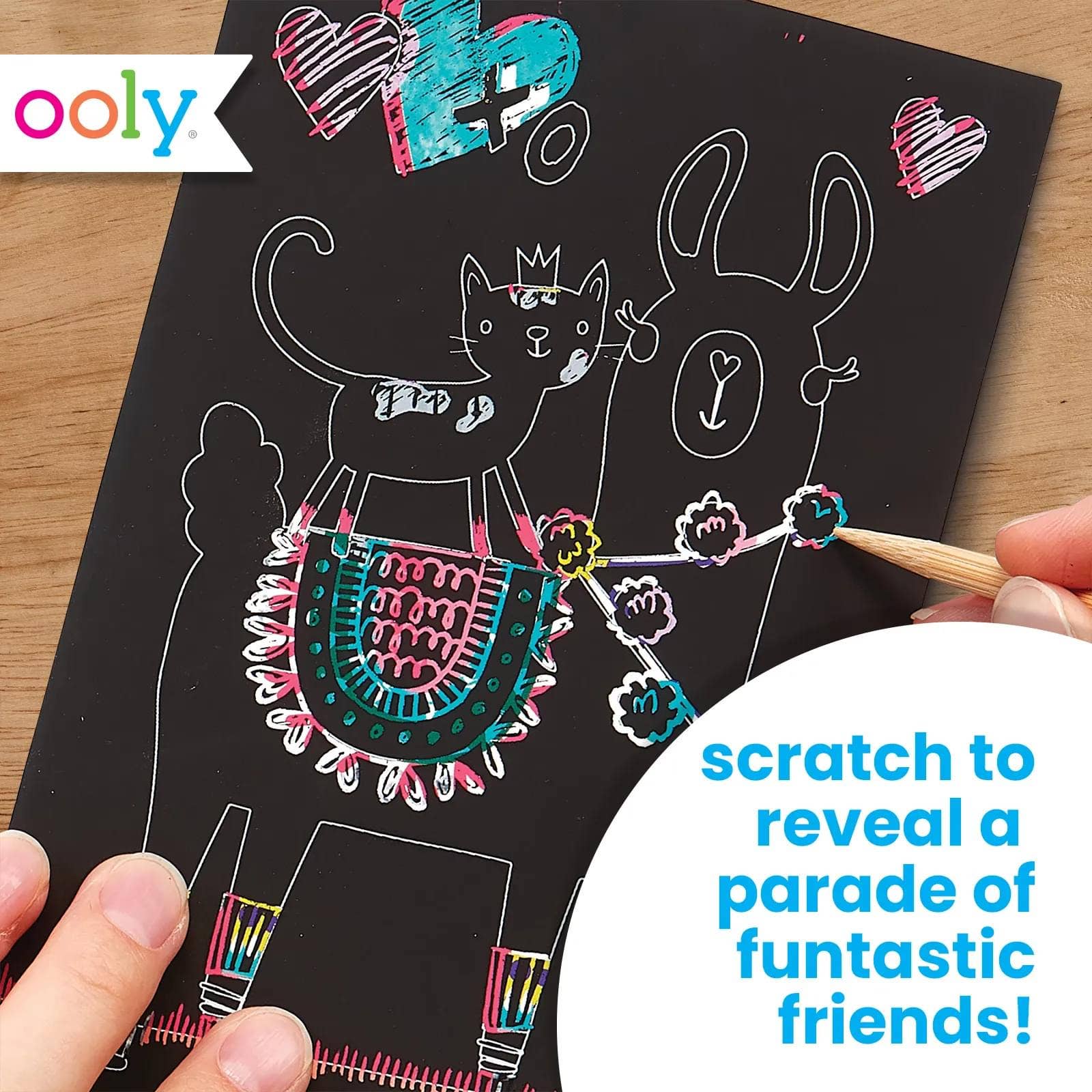 Scratch &amp; Scribble: Mini Kit - Funtastic Friends (7 PC Set)
