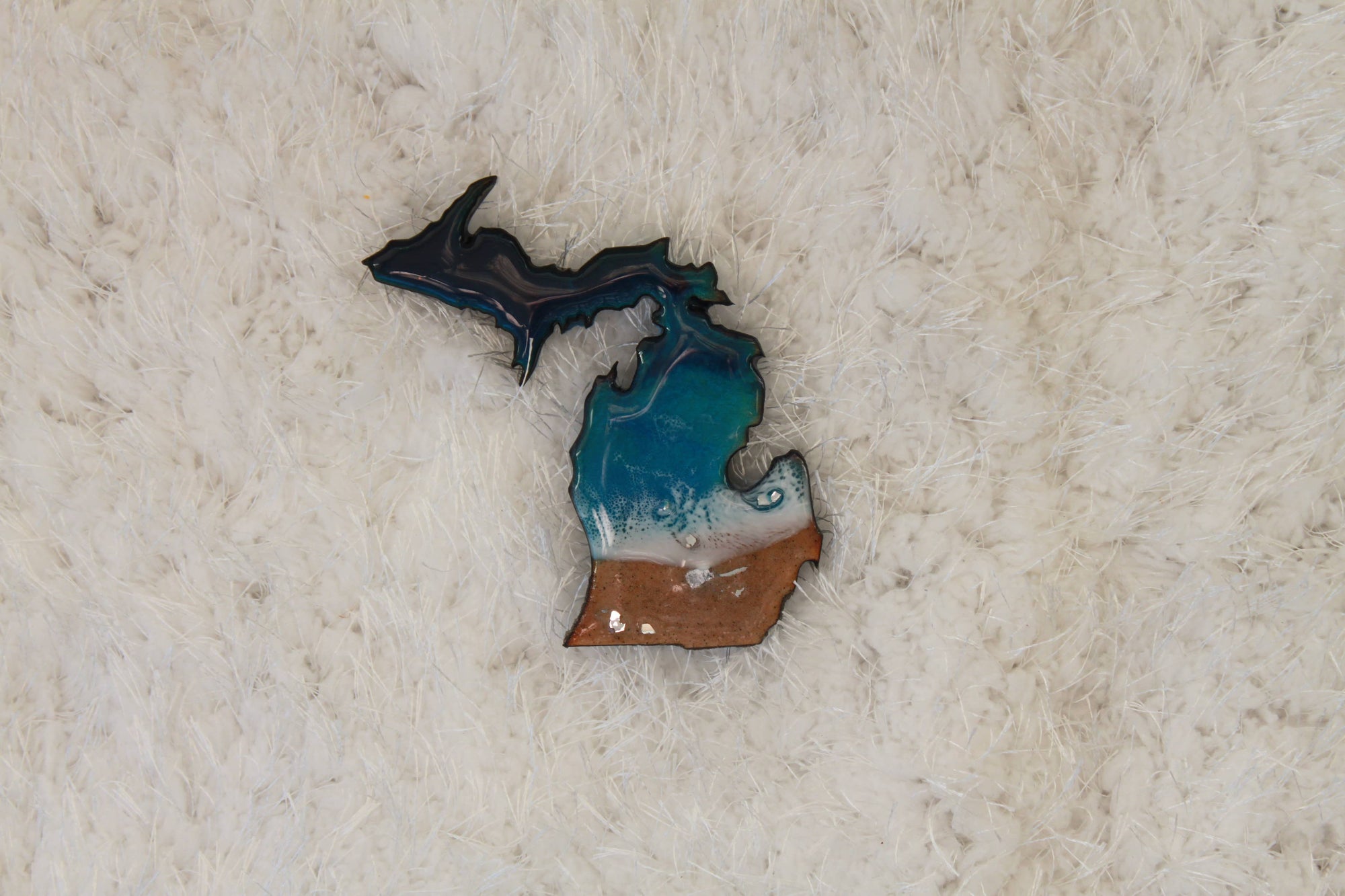 Michigan Beach Magnet : Without Fire Glass / With Sand