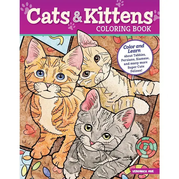 Cats &amp; Kittens Coloring Book