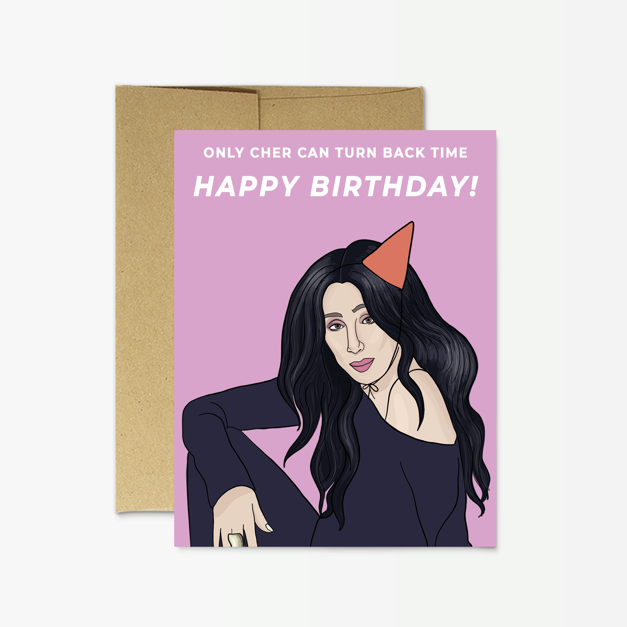 Cher Birthday Card - Colors & Cocktails