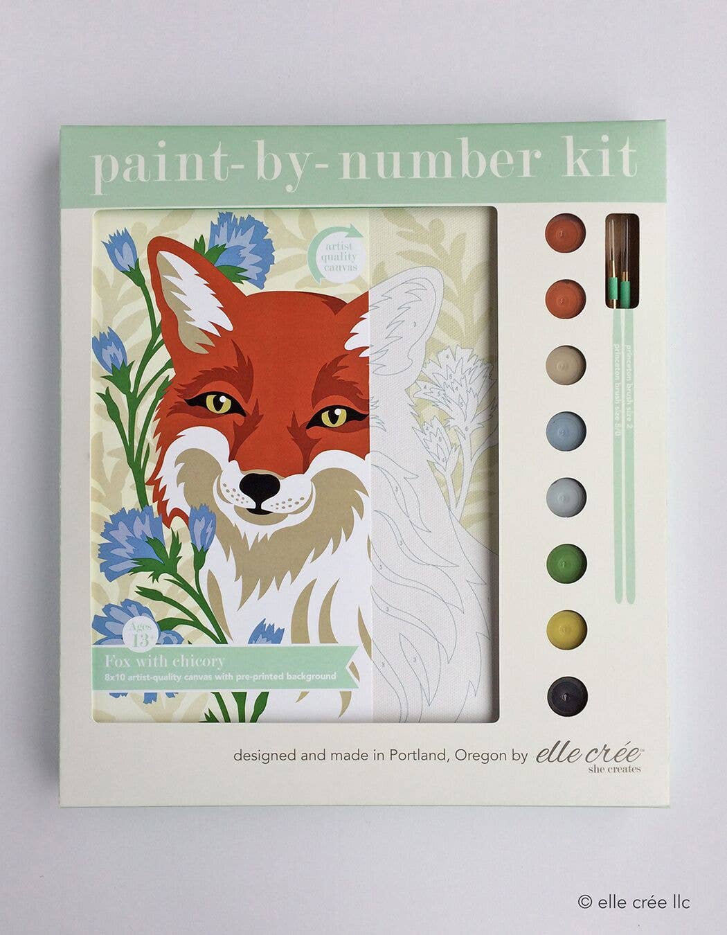 Fox with Chicory PBN Kit