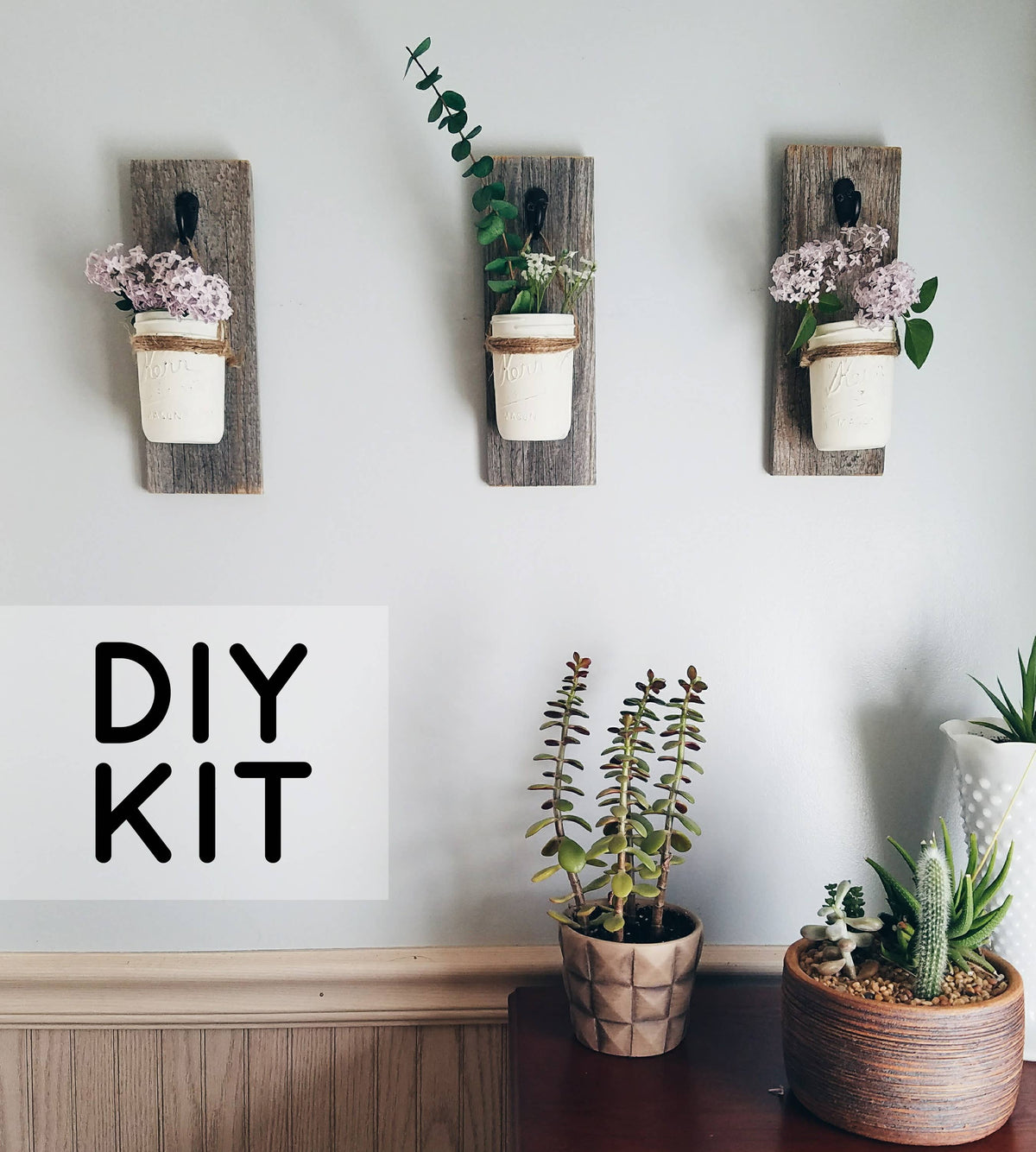 Mason Jar Wall Sconce DIY Kit