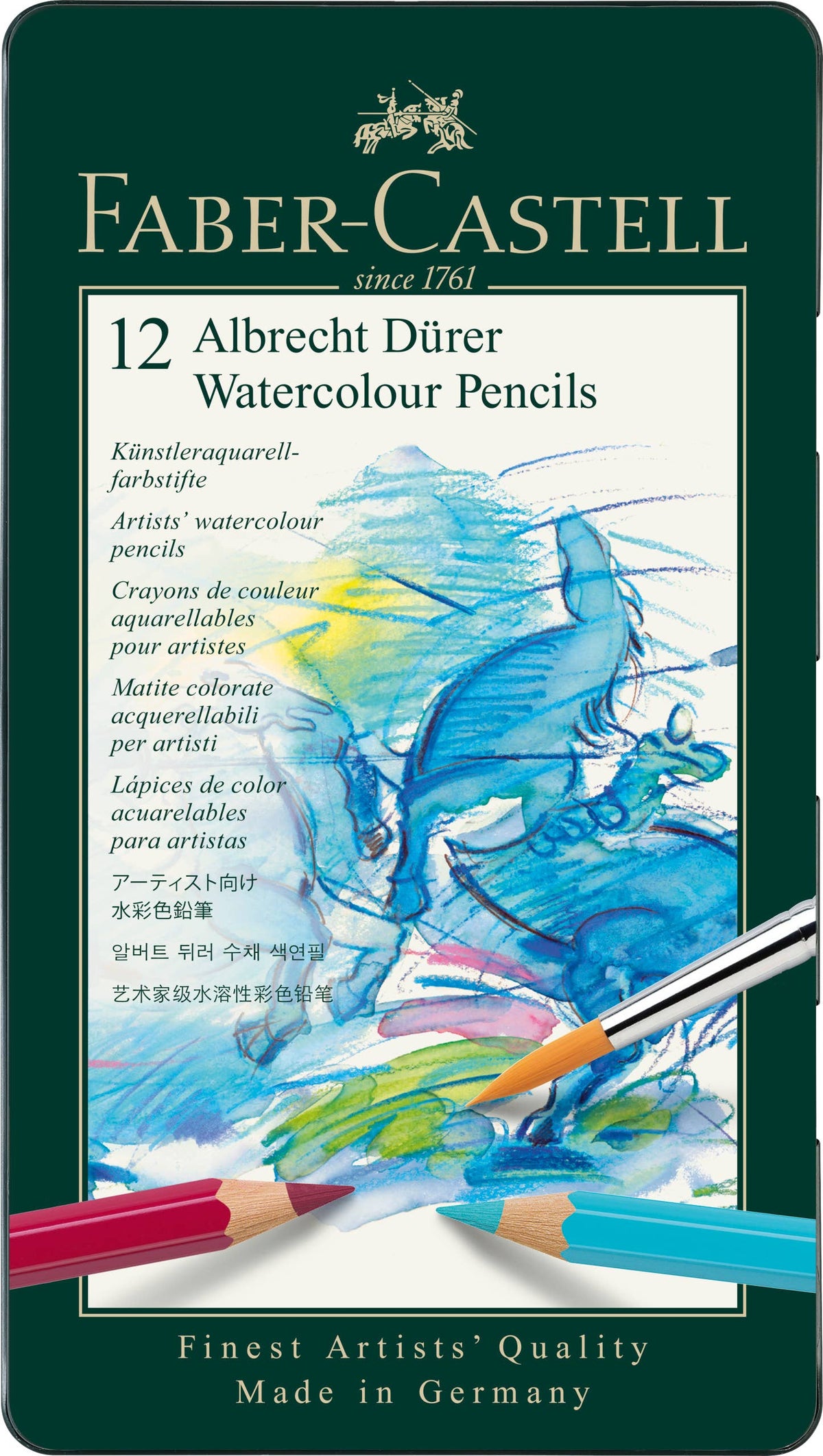 Albrecht Dürer Artists&#39; Watercolor Pencils, Tin of 12