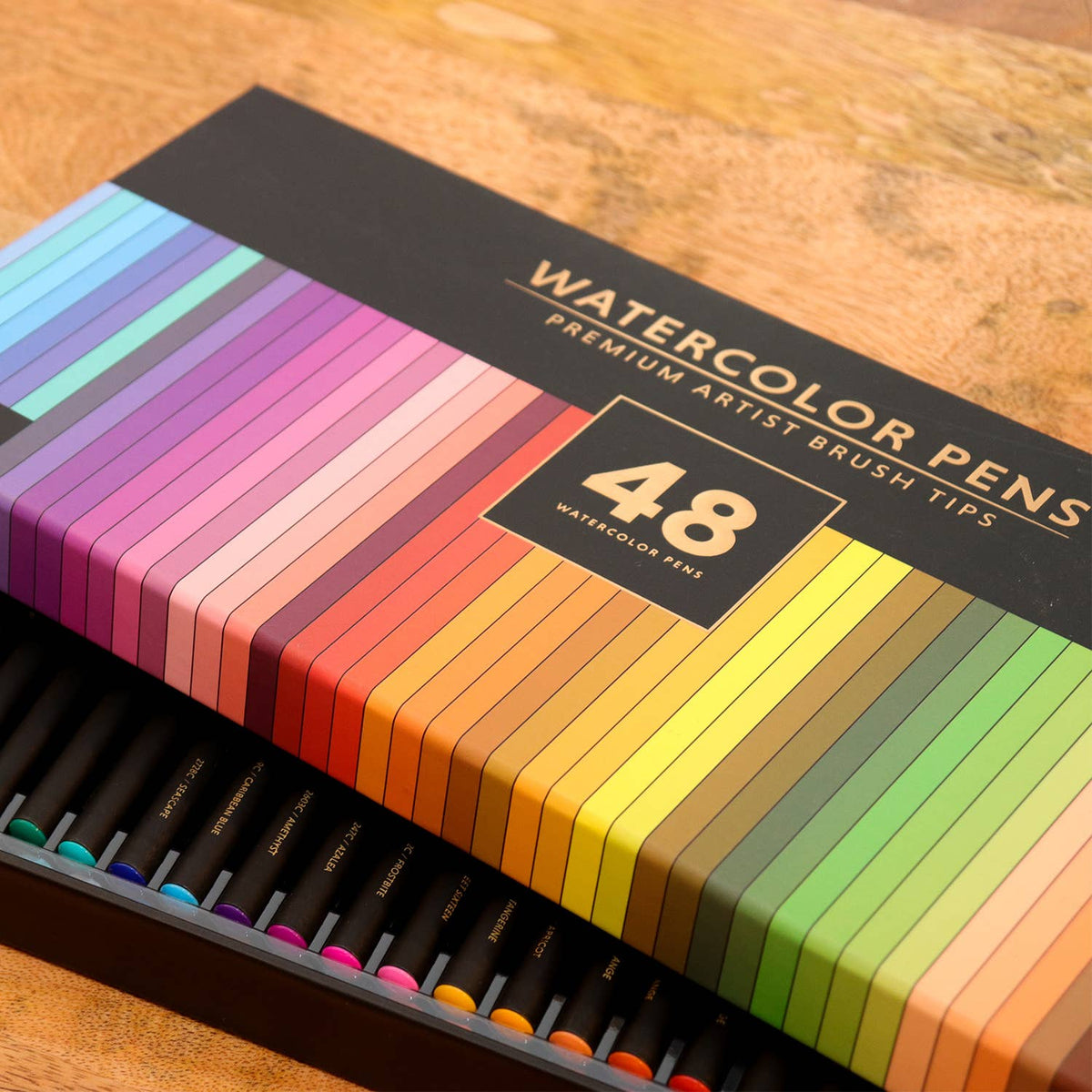 Gift Box, 48 Premium Watercolor Brush Pens