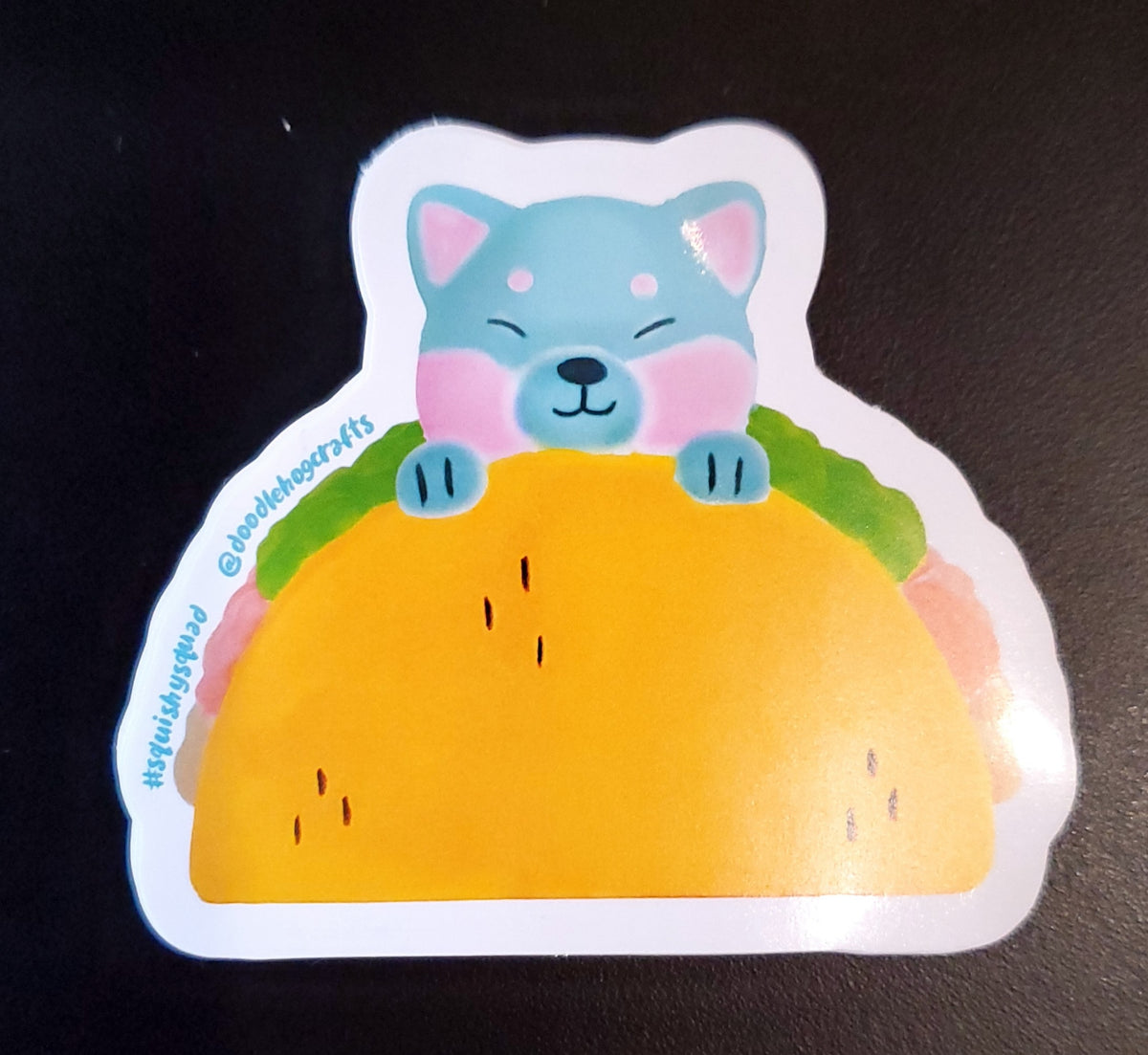 Taco Dog Squishy Sticker