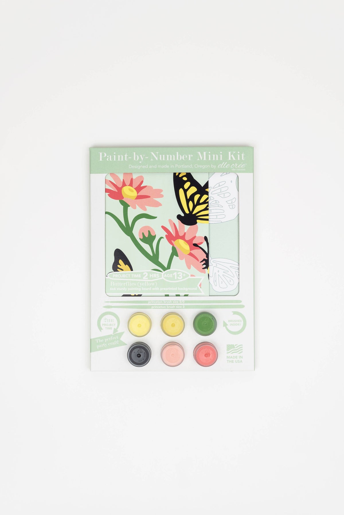 Butterflies (Yellow) MINI PBN Kit