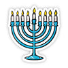 Menorah Hanukkah Sticker