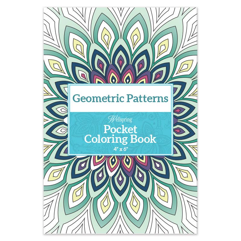 Geometric Pattern Pocket Coloring Book