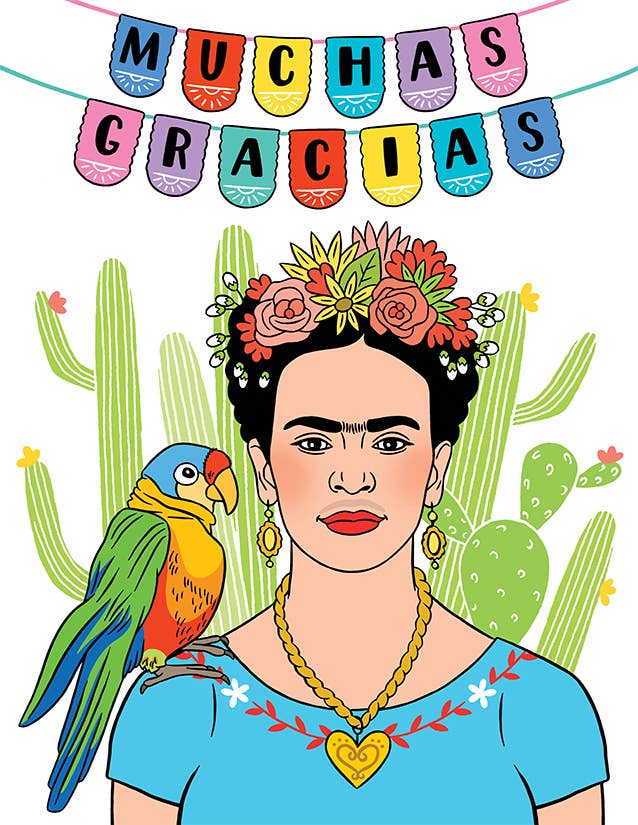 Frida Muchas Gracias Card