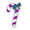 Purple Candy Cane Sticker