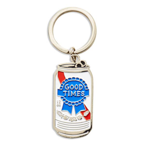 PBR Good Times Beer Can Key Chain