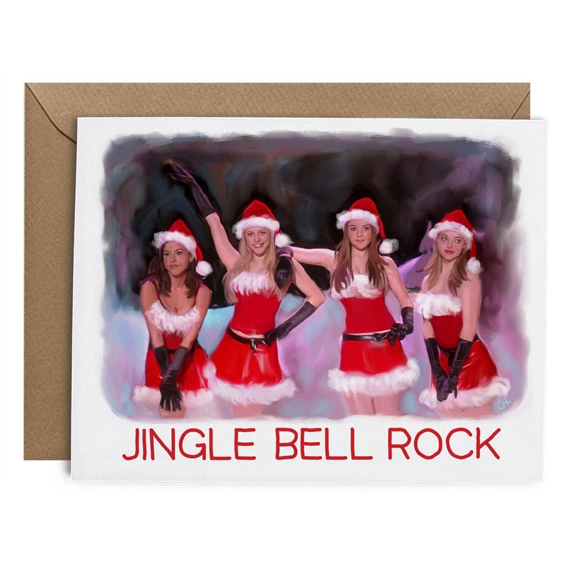 Jingle Bell Rock Girls Card