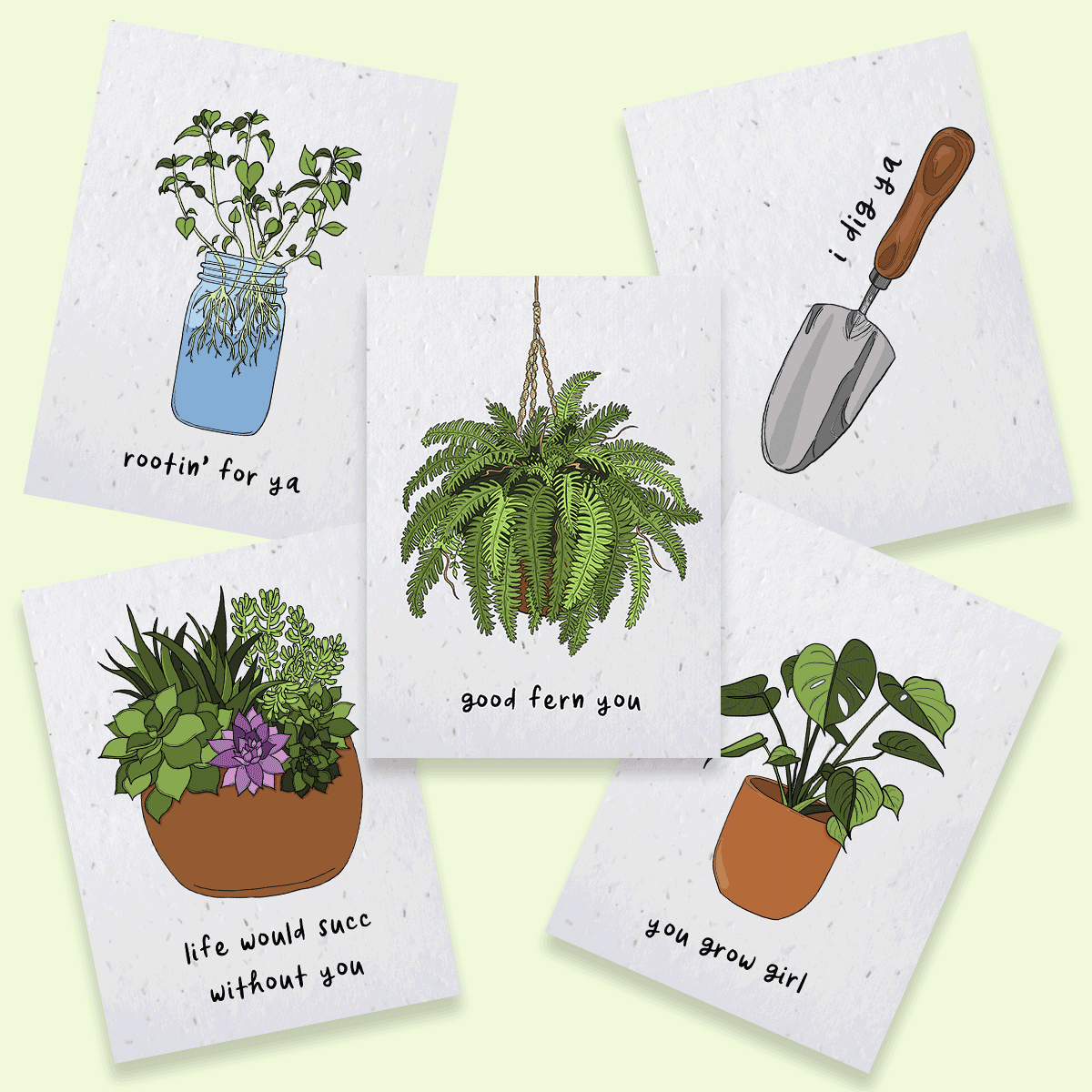 lavender plant puns Plantable Puns Seed Card Set