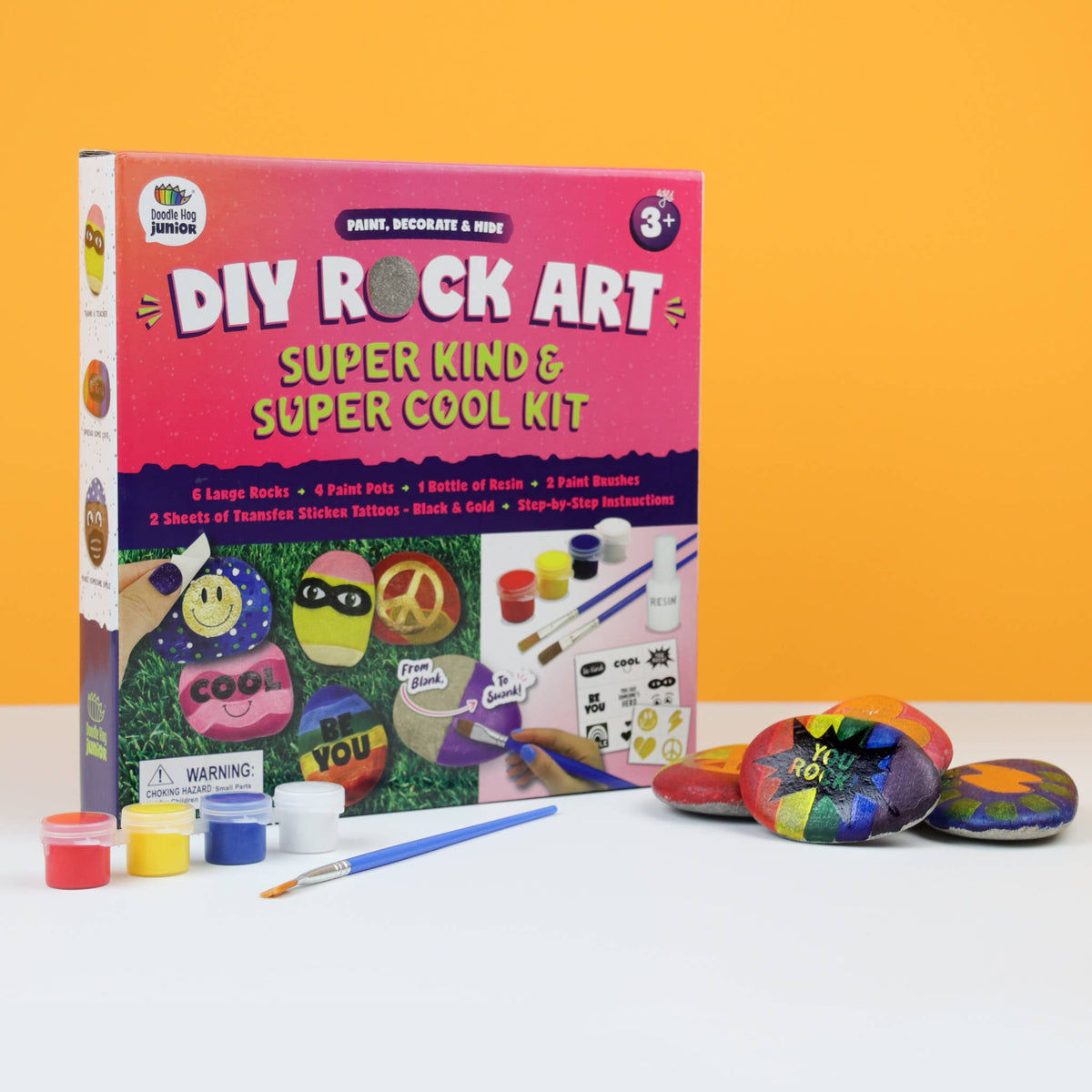 Rock Painting Kit [Kindness and Hero ]