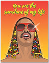 Stevie Wonder Sunshine of My Life Card