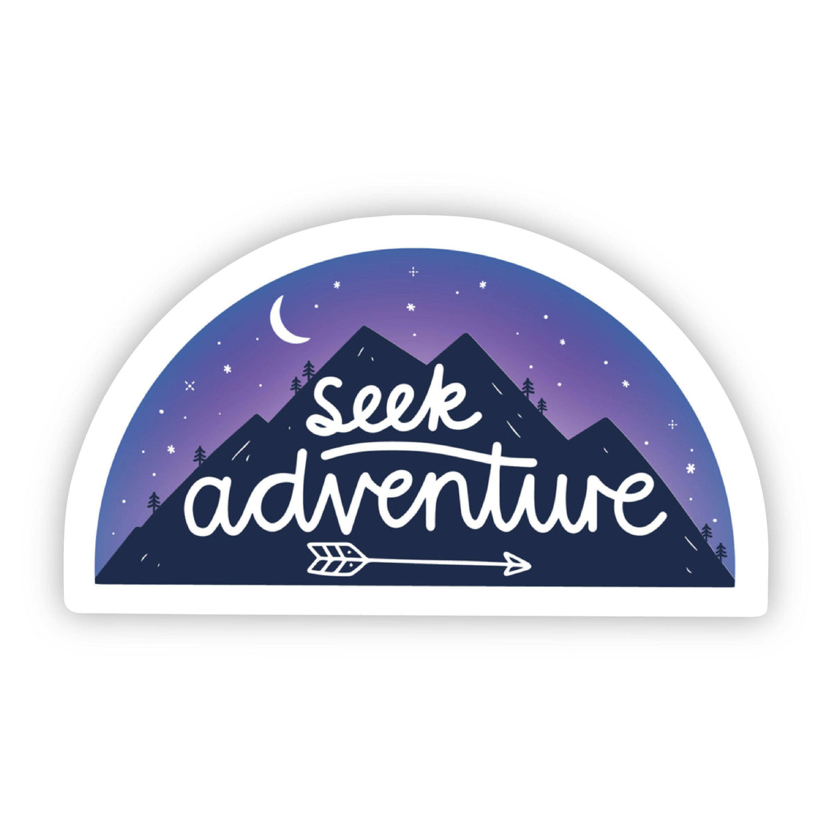 Seek Adventure Mountain Hiking Sticker