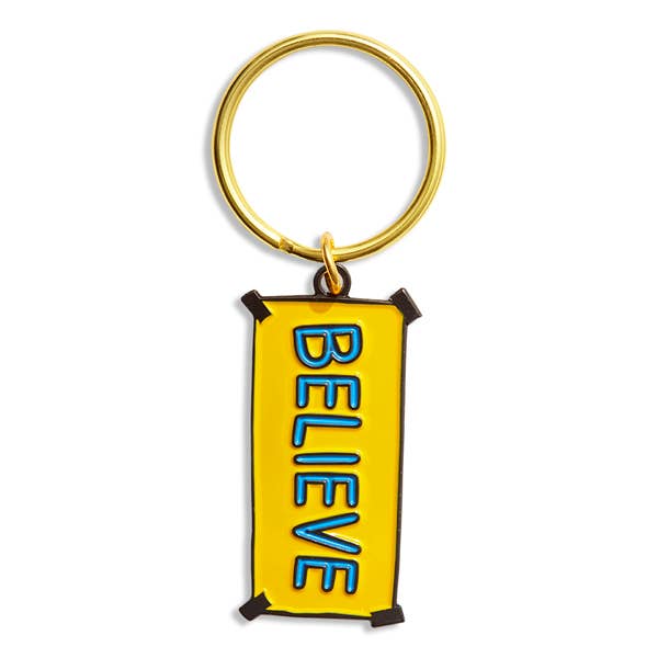 Ted Believe Sign Key Chain