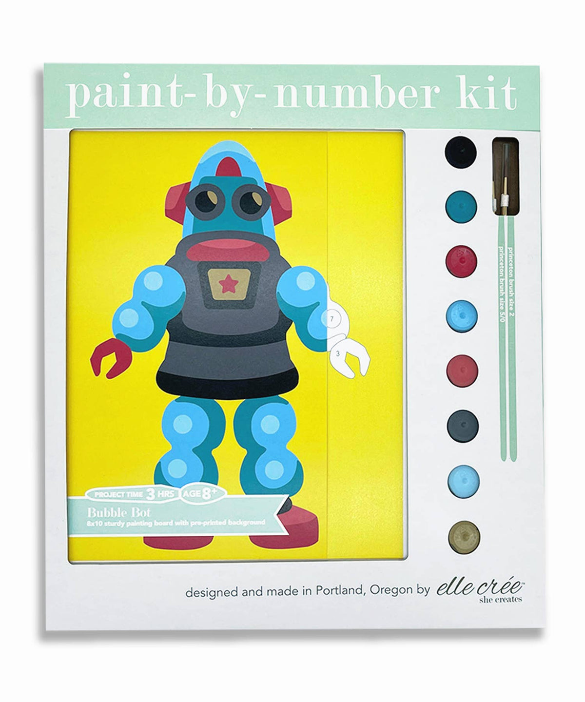 KIDS Bubble Bot Paint-by-Number Kit