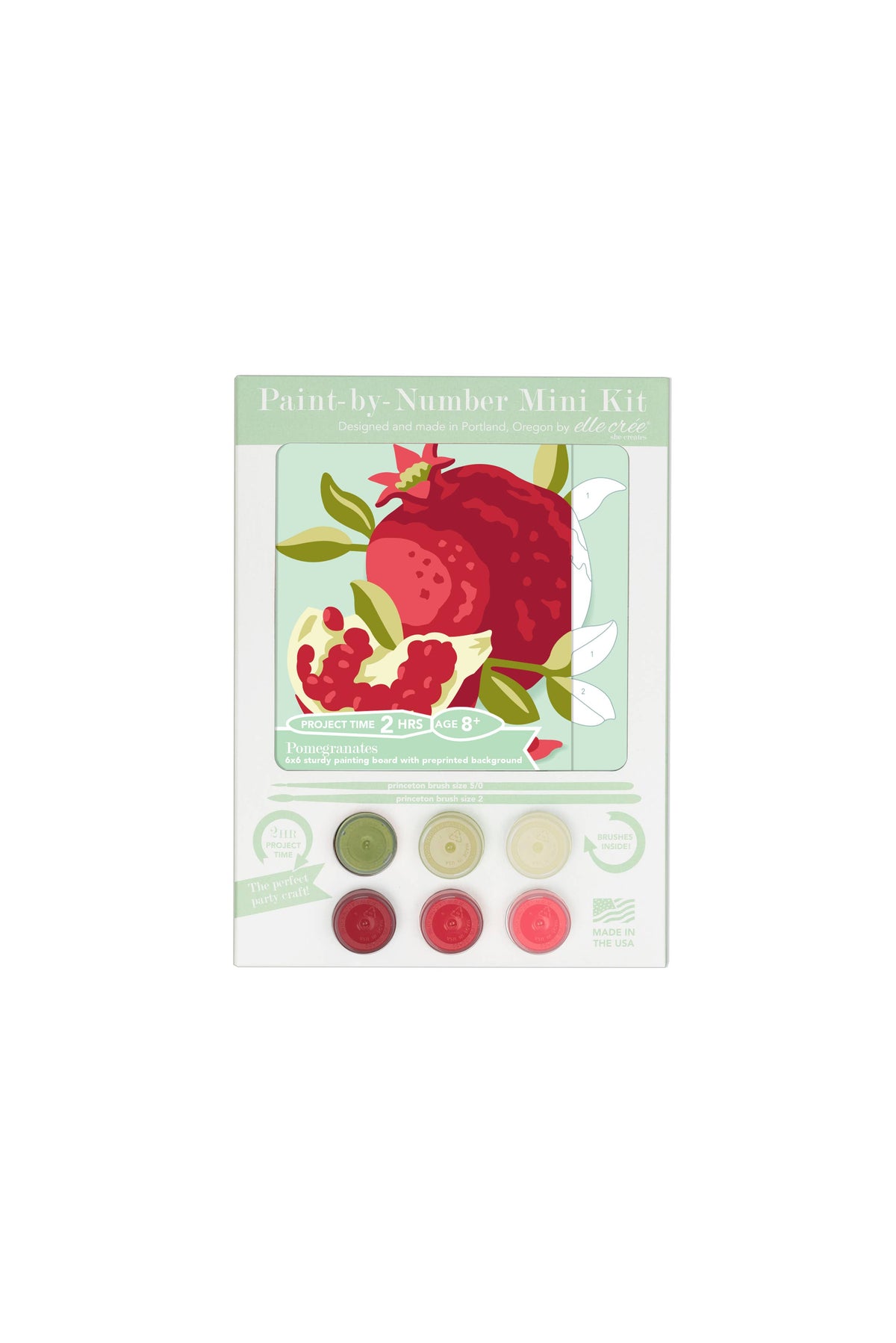 Pomegranates MINI Paint-by-Number Kit