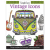 Vintage Icons Coloring Book