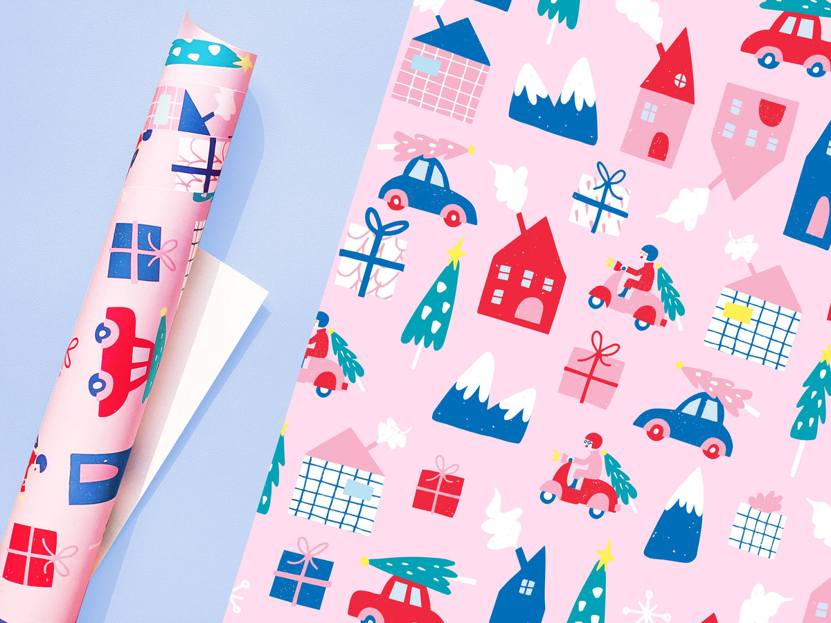 Home for the Holidays Wrapping Paper