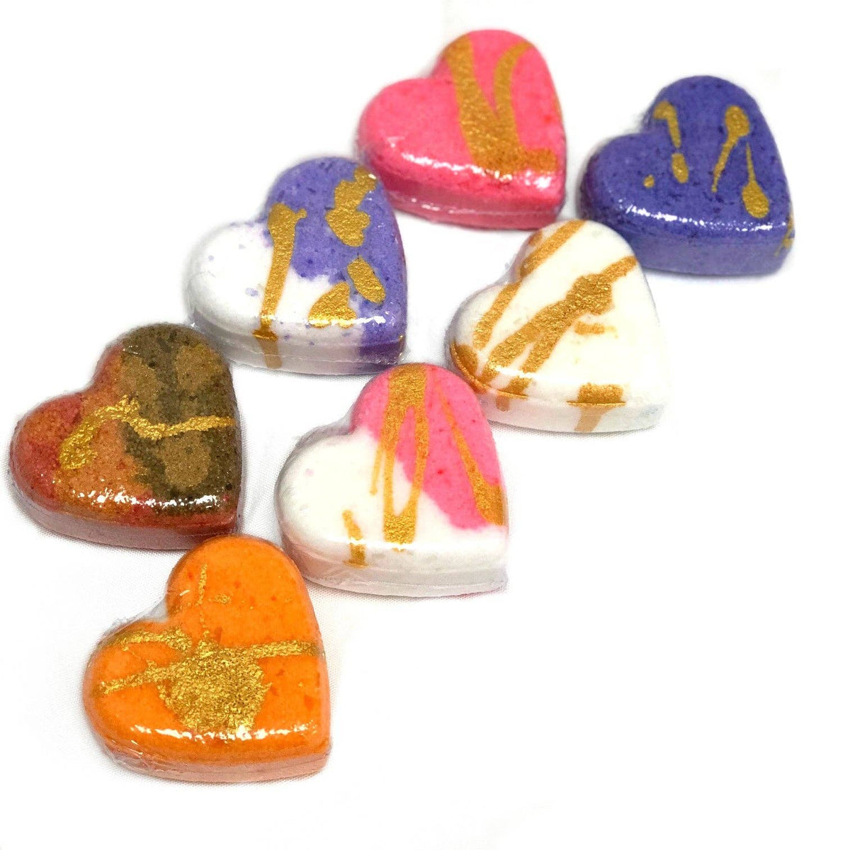 Heart Bath Bombs - Sampler for Valentines Day