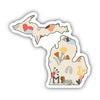 Michigan Abstract Pattern Sticker