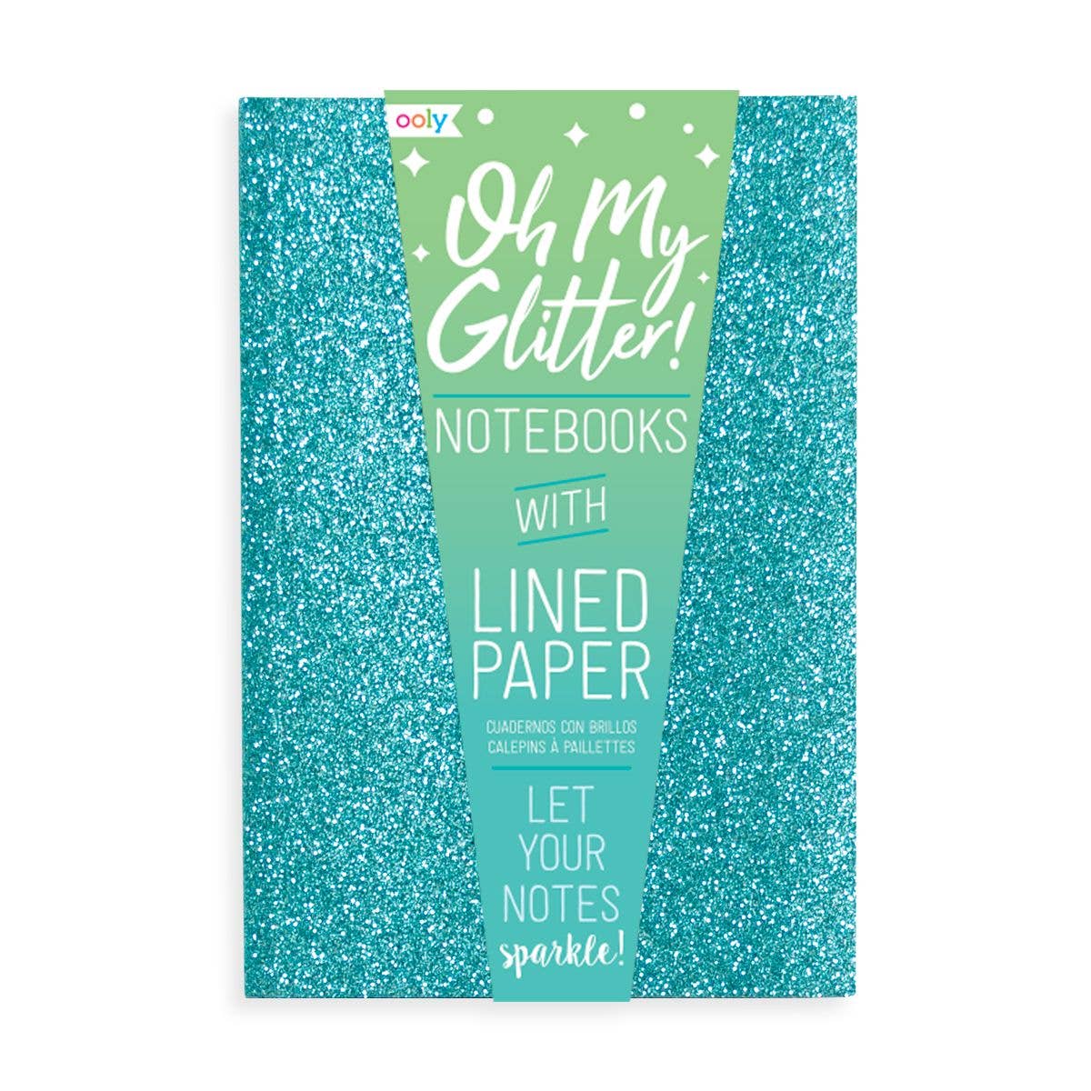Oh My Glitter! Notebooks: Aquamarine &amp; Sapphire - Set of 3