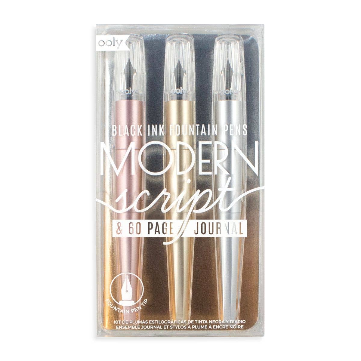 Script Liquid System Pen Modern Script Fountain Pen & Journal