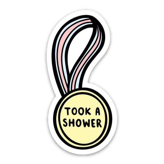Took a Shower Sticker