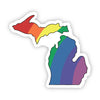 Michigan Rainbow Sticker