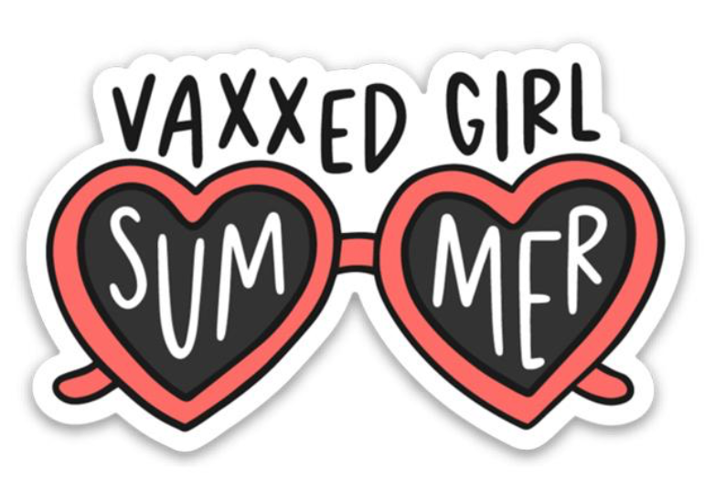 Vaxxed Girl Summer Sticker