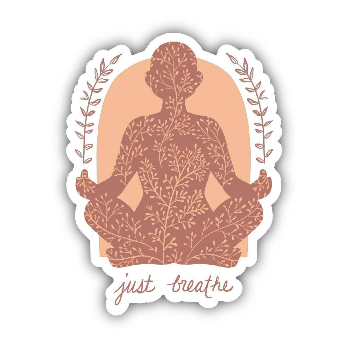 Just Breathe Positivity Sticker