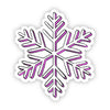 Purple Snowflake Sticker