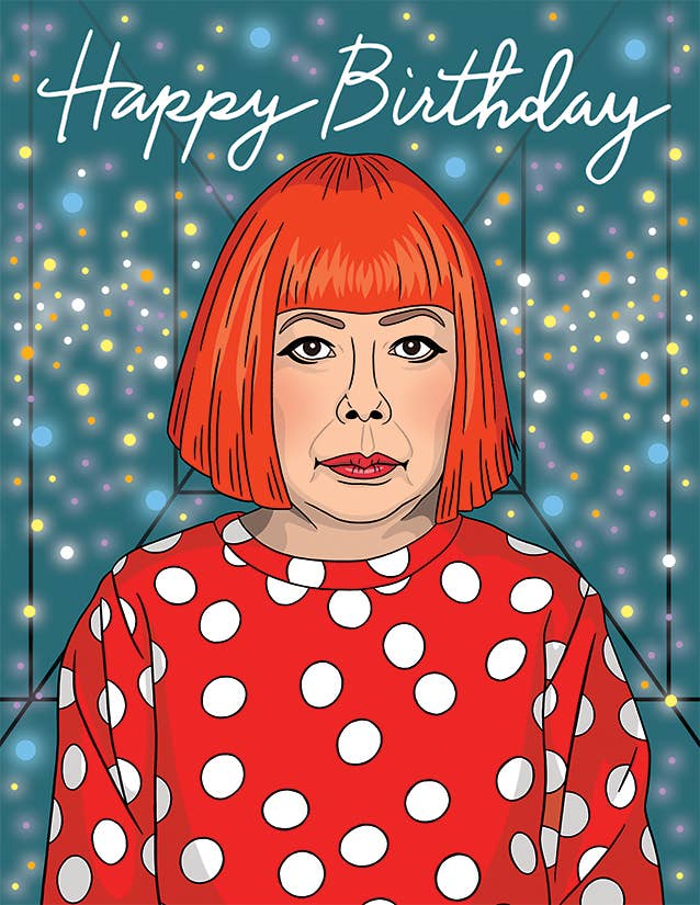 Yayoi Kusama Birthday Card