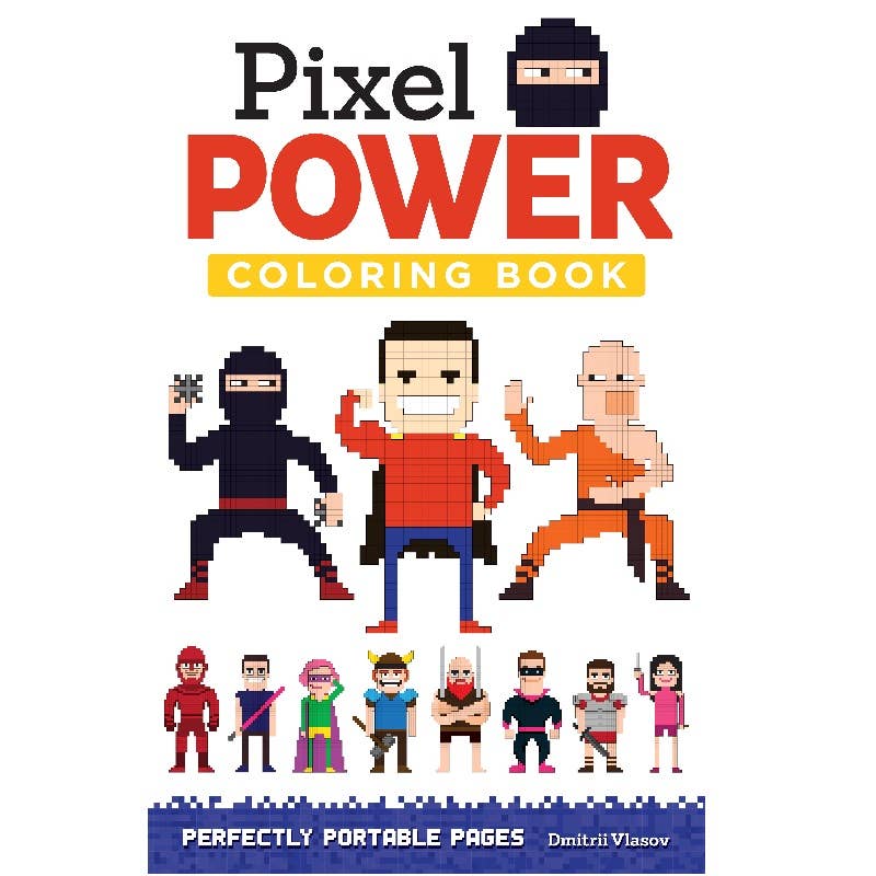 Pixel Power Pocket Coloring Book