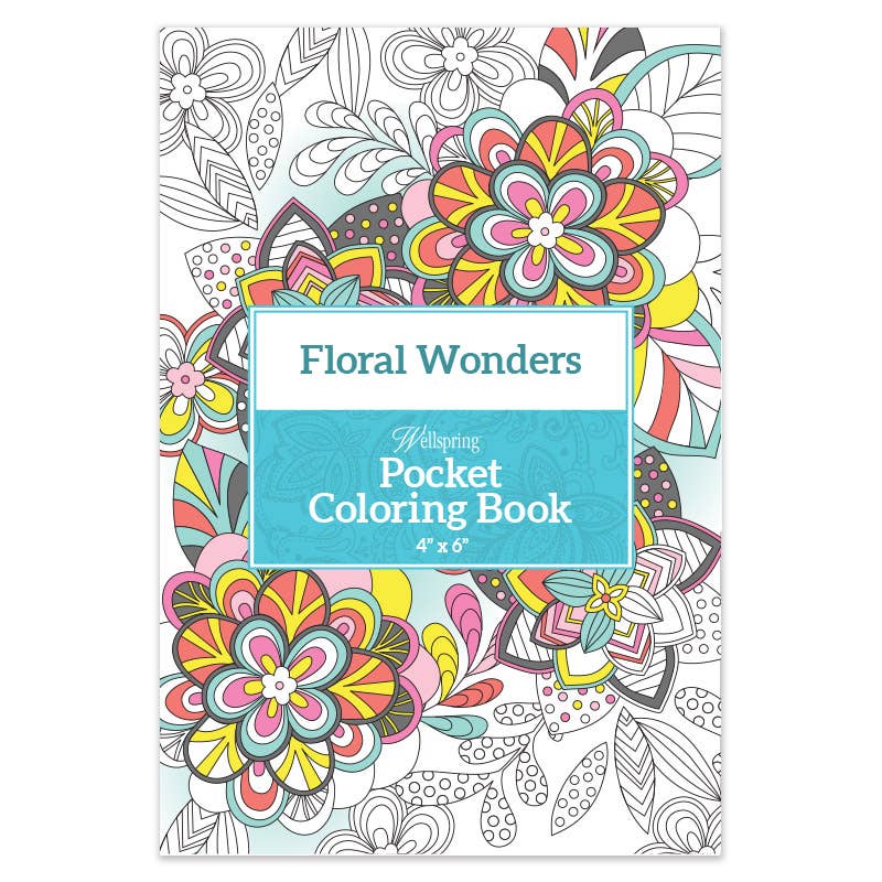 Floral Wonder Pocket Coloring Book