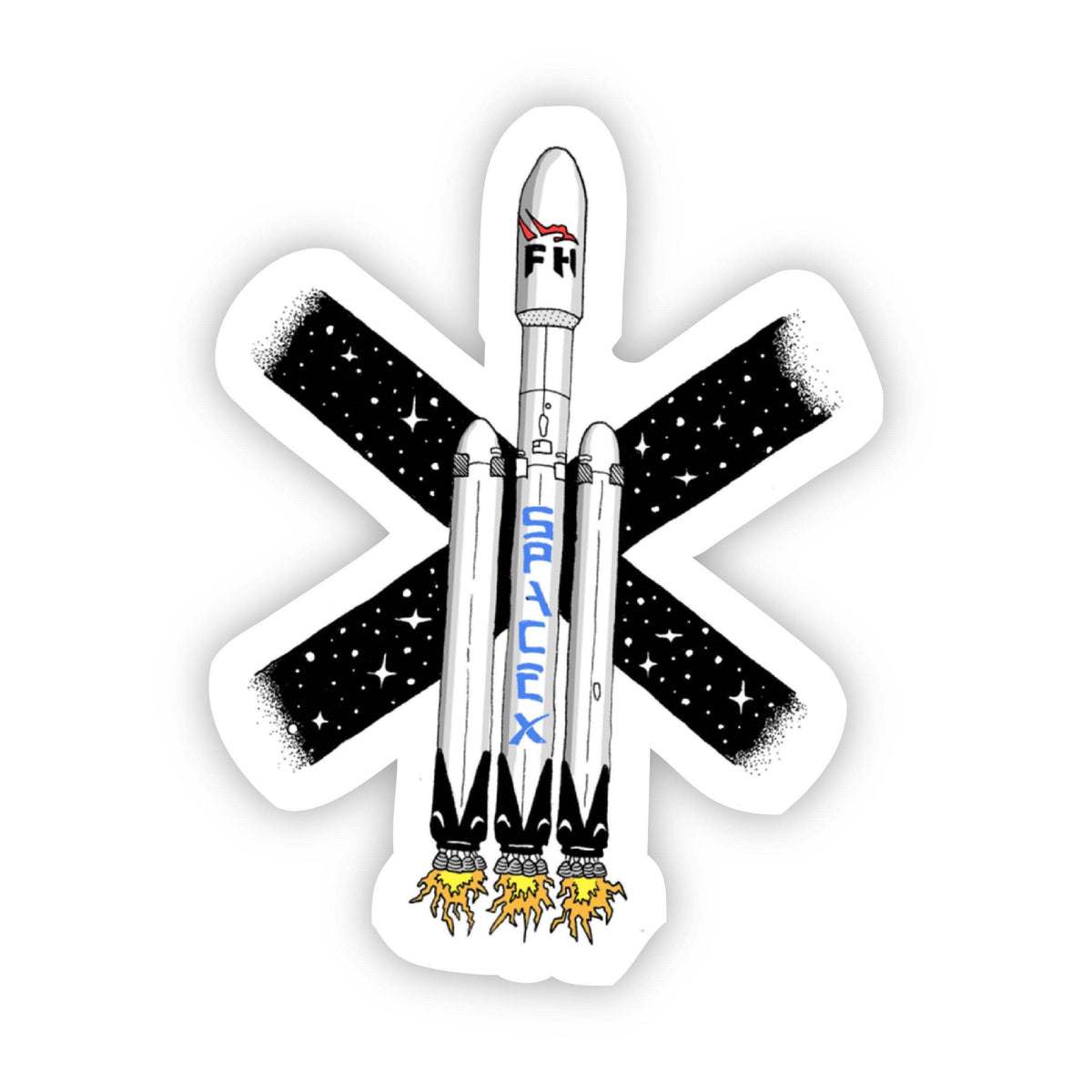 Falcon Heavy SpaceX Sticker