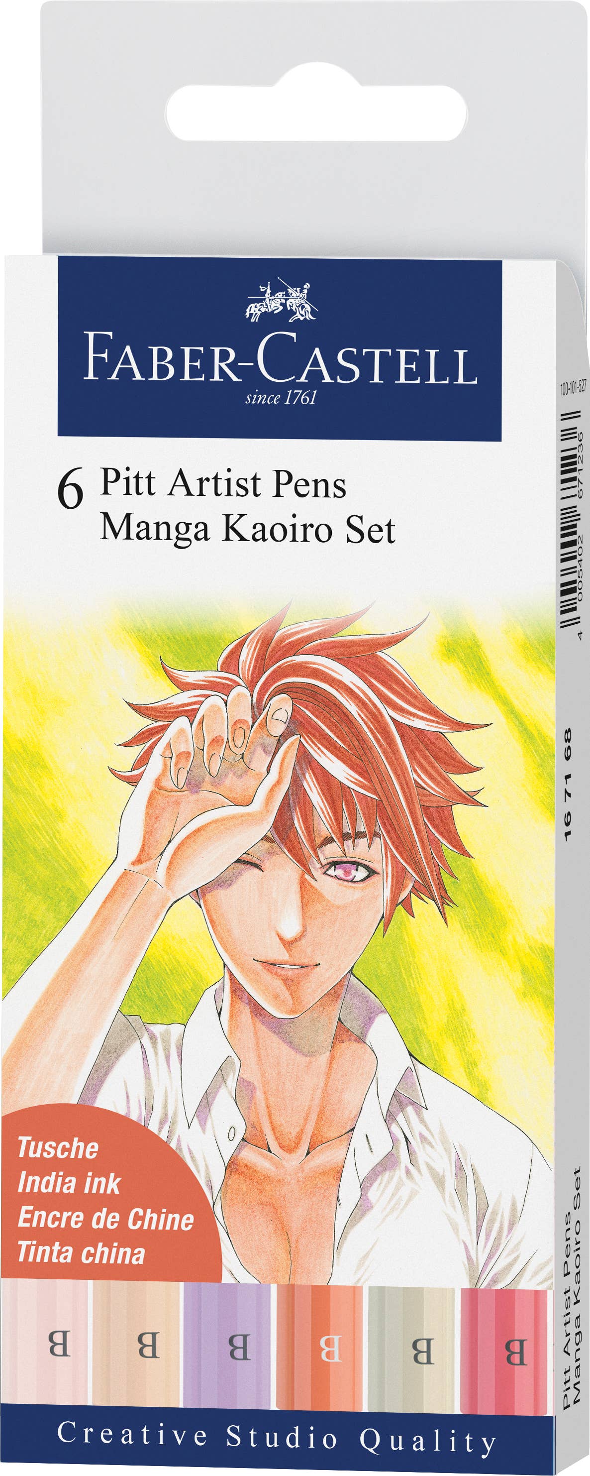 Pitt Artist Pen, Manga Kaoiro Set - Wallet of 6