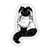 White Cat with Blue Eyes Sticker