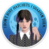 Wednesday Addams Die Cut Sticker