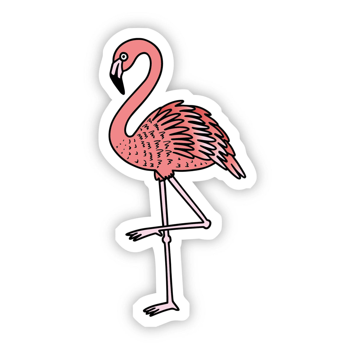 Light Pink Flamingo Aesthetic Sticker